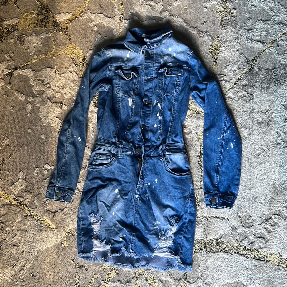 Jean dress, size small, Fashion Nova